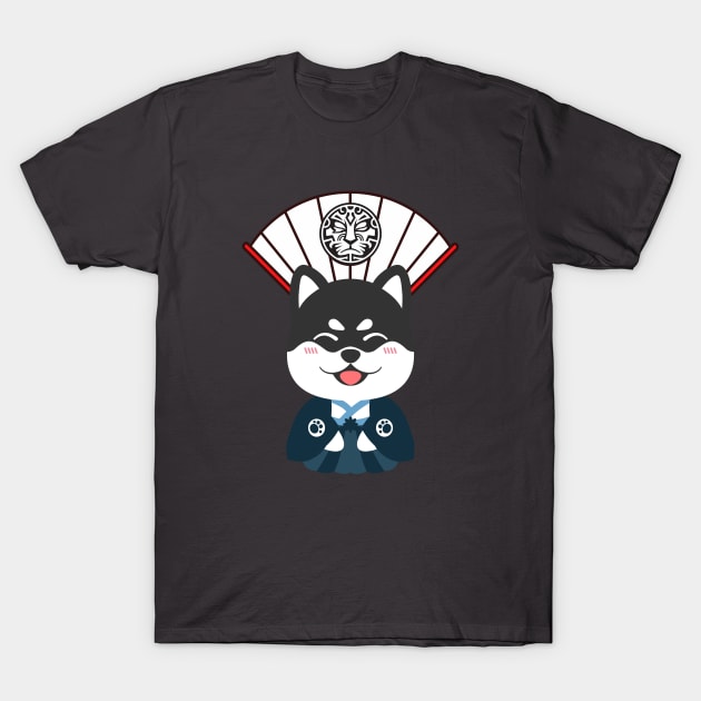 Jinrai: Shiba Inu Good Luck Charm T-Shirt by Mister Jinrai